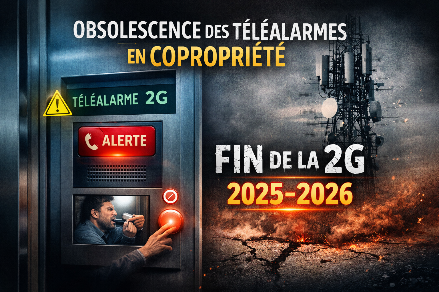 Fin de la 2G en copropriété : téléalarme d’ascenseur obsolète et risques de sécurité