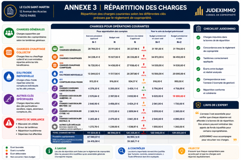 Comprendre l’annexe 3 de copropriété