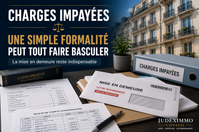 Charges impayées : la Cour de cassation rappelle une formalité essentielle