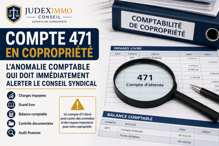 Compte 471 en copropriété : l&rsquo;anomalie comptable qui doit immédiatement alerter le conseil syndical