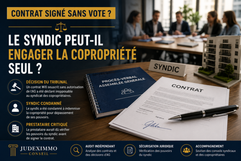 Le syndic peut-il signer un contrat sans vote de l’assemblée générale ?