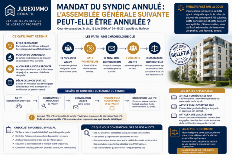 Mandat du syndic annulé : l’assemblée générale suivante peut-elle être annulée ?