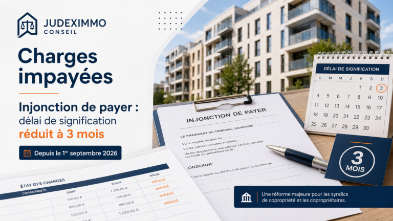 Charges impayées en copropriété : le délai pour signifier une injonction de payer passe à 3 mois